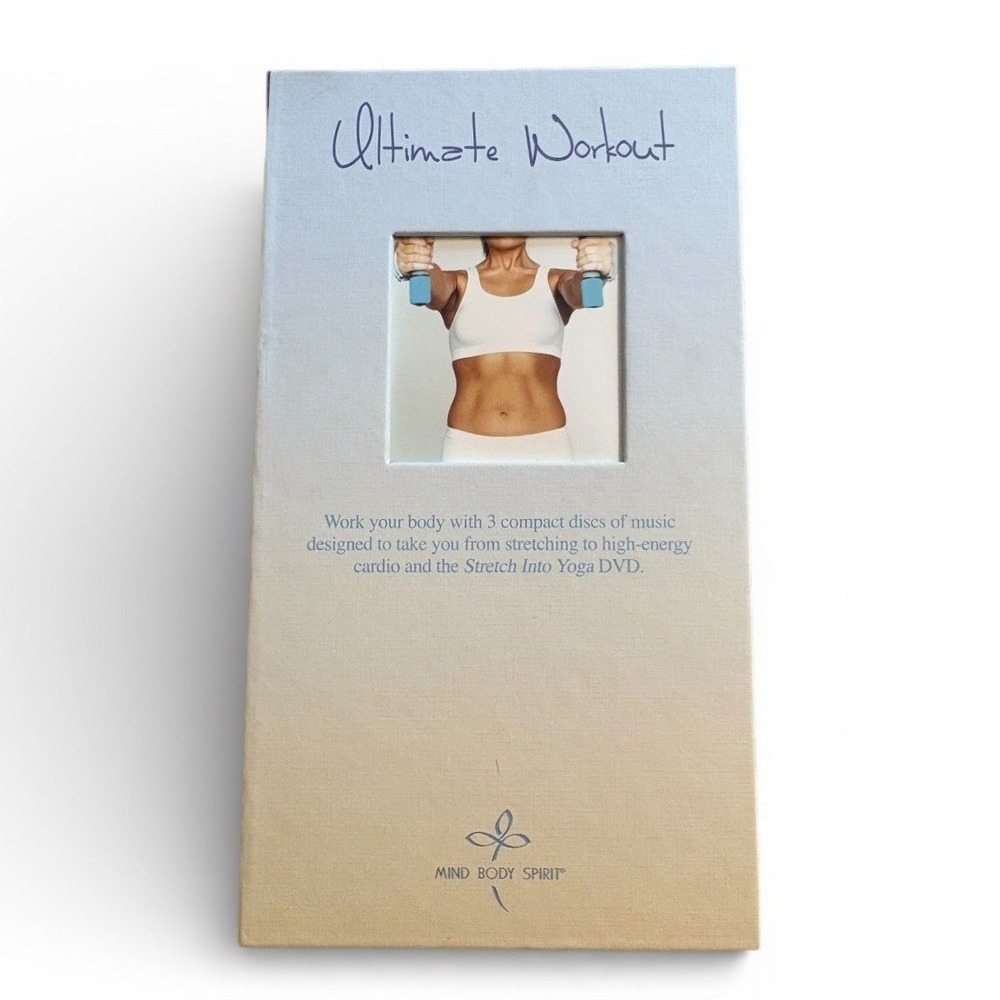 Ultimate Workout 3 CD Set & Stretch Into Yoga DVD Mind Body Spirit Fitness